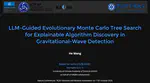 LLM-Guided Evolutionary Monte Carlo Tree Search for Explainable Algorithm Discovery in Gravitational-Wave Detection